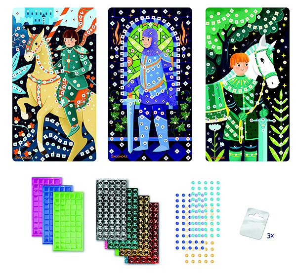 Mosaik für Kinder Sycomore Stick & Fun Mosaic Kleine Ritter ...