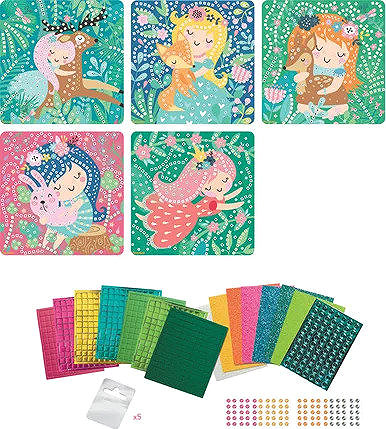 Mosaik für Kinder Sycomore Stick & Fun Forest Prinzessin Mosaik ...