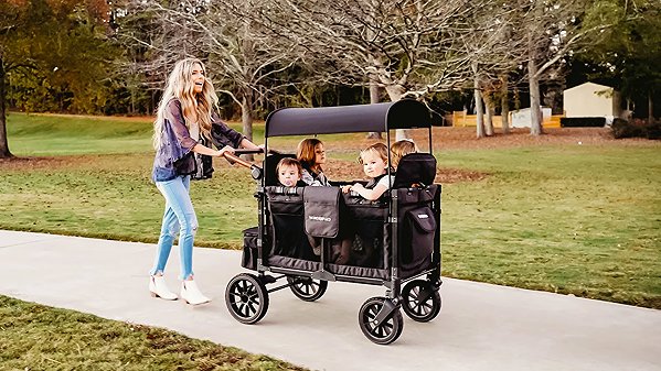 Baby Buggy Wonderfold Baby stroller for 4 children W4 Luxe volcano black ...