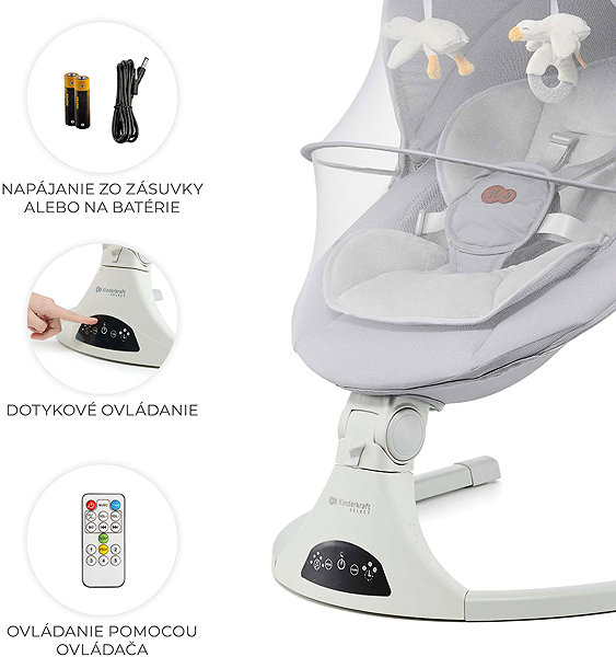 Baby Rocker Kinderkraft Select Tulsy 2in1 Grey ...