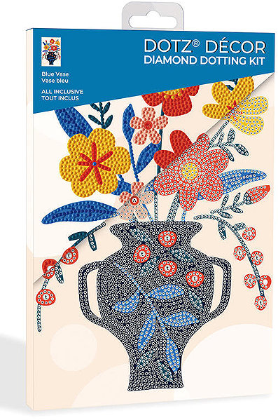 Diamond painting Diamond Dotz Décor Flowers in a vase .