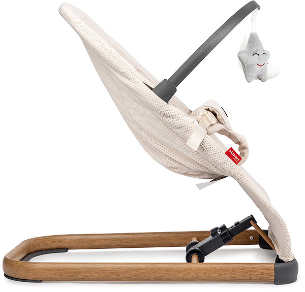 Kidnort Moln baby bouncer in beige.