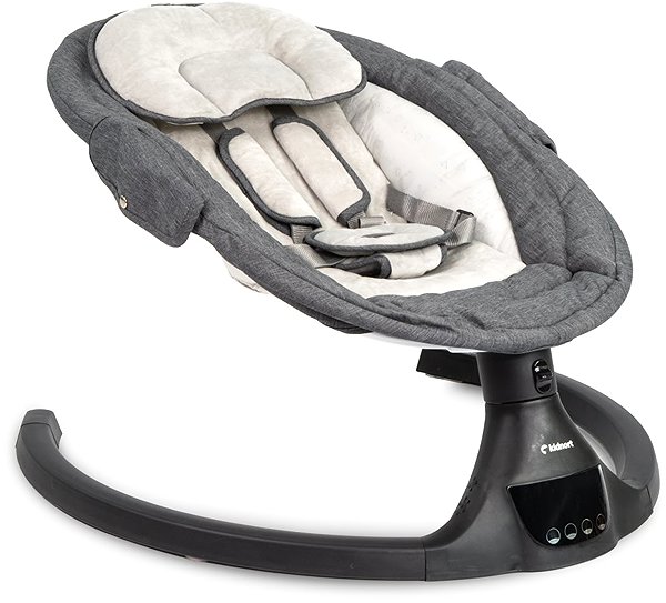 Kidnort Svaie electric baby bouncer in black.