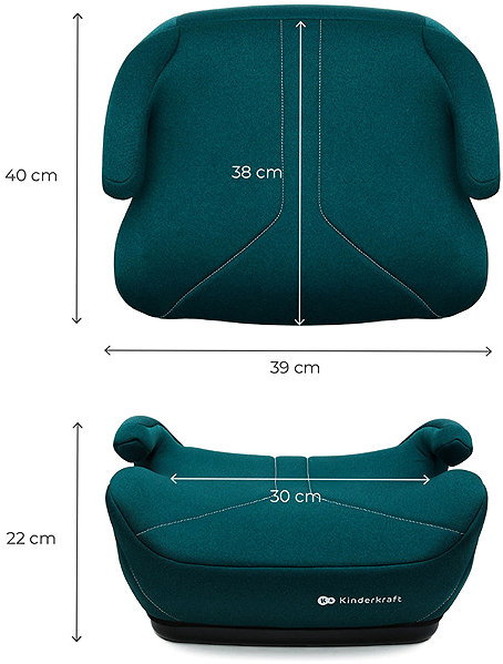 Kinderkraft I-Boost 2 Green car booster seat.