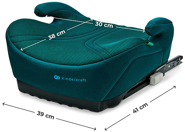 Kinderkraft I-Boost 2 Pro Green car booster seat.