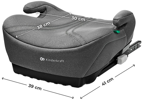 Kinderkraft I-Boost 2 Pro Grey booster seat.