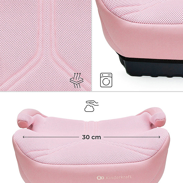 Kinderkraft I-Boost 2 Pro Pink booster seat.