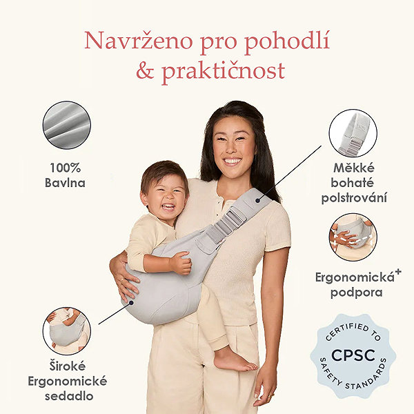 Nosič pre dieťa ERGOBABY Upsia sling Pearl Grey ...