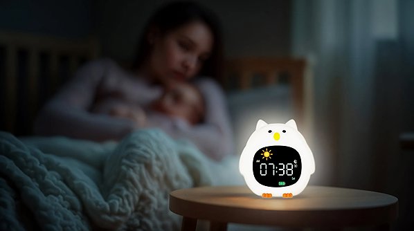 Zopa Alarm Clock with Night Light and Music Owl.