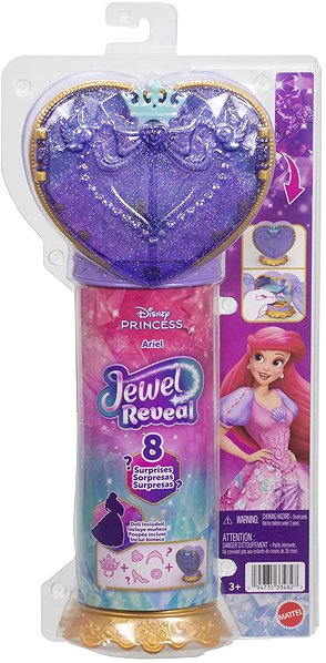 Játékbaba Disney Princess hercegnő meglepetéssel, Ariel ...