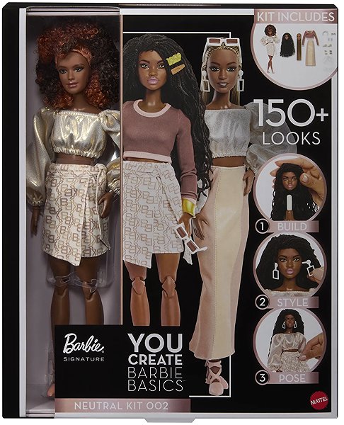 Játékbaba Barbie Signature You Create Barbie Basics Neutral kit, 002 ...
