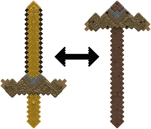 Schwert Minecraft Transformierbares Schwert/Spitzhacke ...