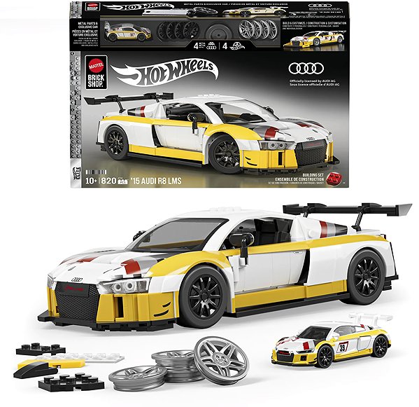 Building Set Mattel Brick Shop Hot Wheels Elite Series ´15 Audi R8 LMS ...