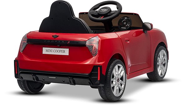 Beneo Motors Mini Cooper JCW 12V red electric ride-on car.