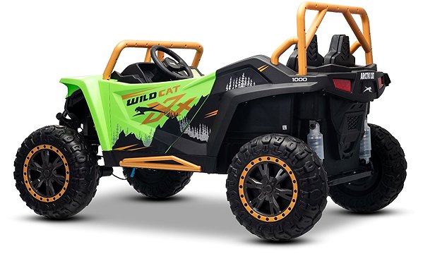 Beneo Motors Arctic Cat Wildcat XX 4×4 24V green electric ride-on car.
