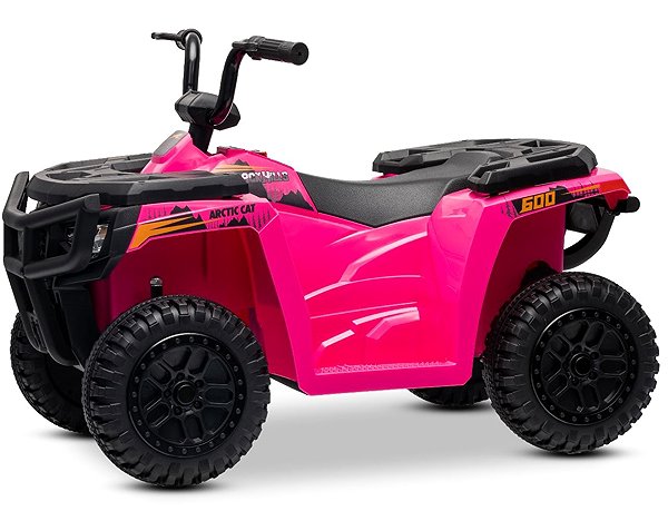 Beneo Motors Arctic Cat Alterra 600 12V kids' quad bike in pink.