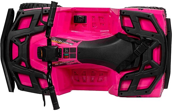 Beneo Motors Arctic Cat Alterra 600 12V kids' quad bike in pink.