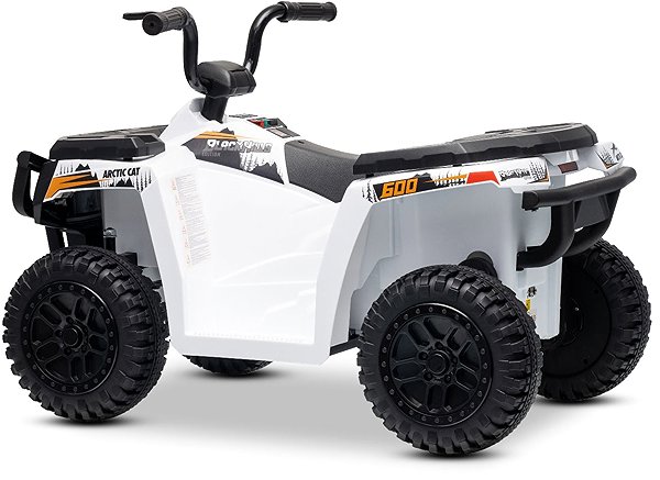 Beneo Motors Arctic Cat Alterra 600 12V children's quad bike in white.