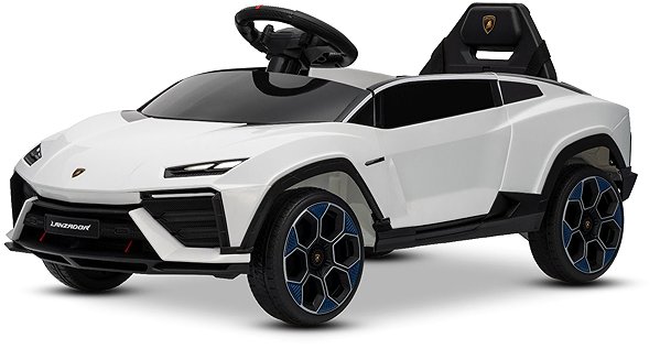 Beneo Motors Lamborghini Lanzador 12V white electric ride-on car.