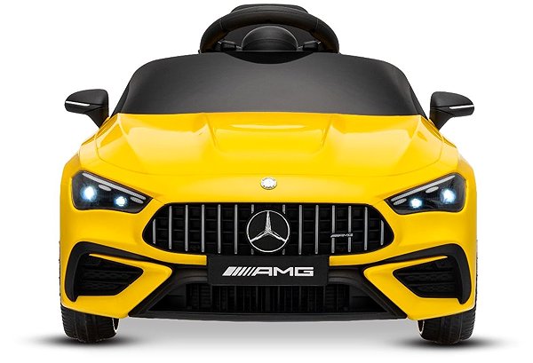 Beneo Motors Mercedes-AMG CLE 53 12V yellow electric car for kids.