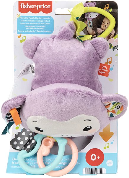 Kinderwagen-Spielzeug Fisher-Price Hängender violetter Affe ...