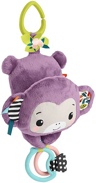 Kinderwagen-Spielzeug Fisher-Price Hängender violetter Affe ...