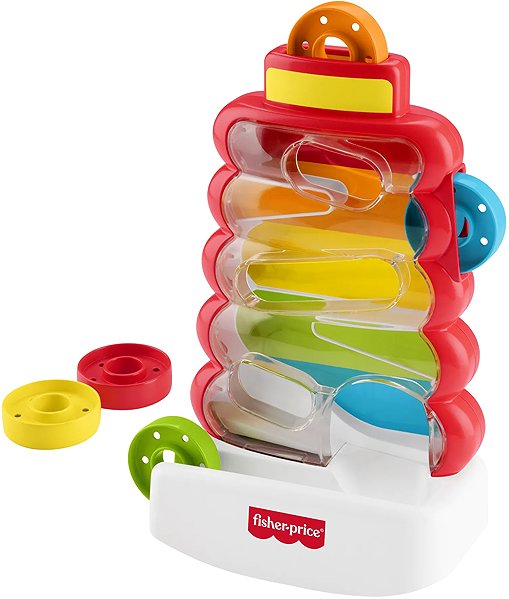 Guľôčková dráha Fisher-Price Veža s prepadávajúcimi krúžkami ...