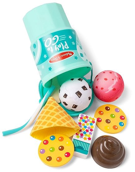 Kinderküchen-Lebensmittel Melissa & Doug Eiscreme für unterwegs ...