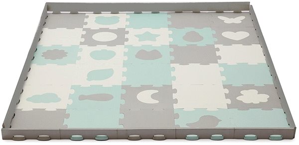Habszivacs puzzle Kinderkraft Select habszivacs puzzle szőnyeg Luno 185 × 165 cm Mint 30 db ...
