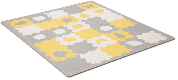 Habszivacs puzzle Kinderkraft Select habszivacs puzzle szőnyeg Luno 185 × 165 cm Yellow 30 db ...