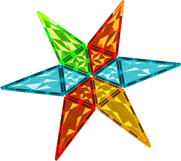 Building Set Geomag Magnetic Tiles Rocket ...