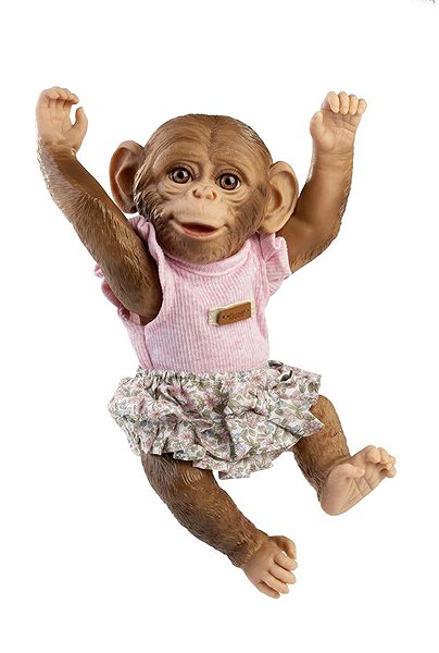 Puppenkleidung Guca OP994 Kleidung für Affenbaby Reborn mit Zubehör, 32 cm ...