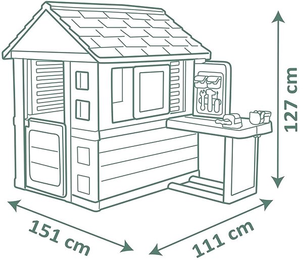 Kinderspielhaus Smoby Life Natur mit DIY-Workshop ...