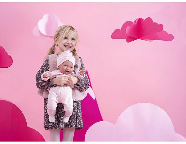 Játékbaba Llorens 74122 New Born - valósághű baba hangokkal, puha anyagból készült testtel - 42 cm ...