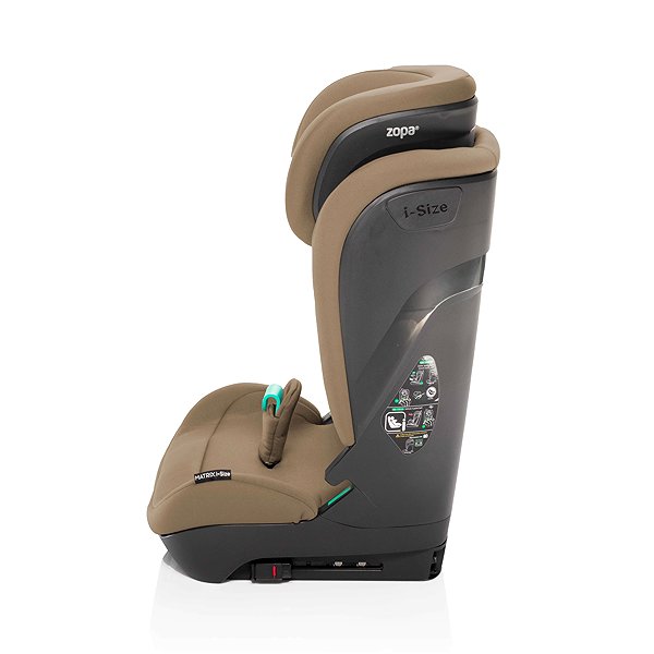 Zopa Matrix i-Size Toffee Brown Car Seat.