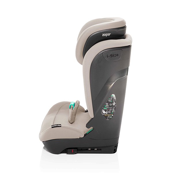Zopa Matrix i-Size Ivory Beige Car Seat.