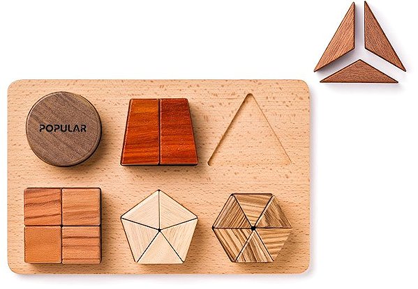 Popular Shapes on a Board shape sorter.
