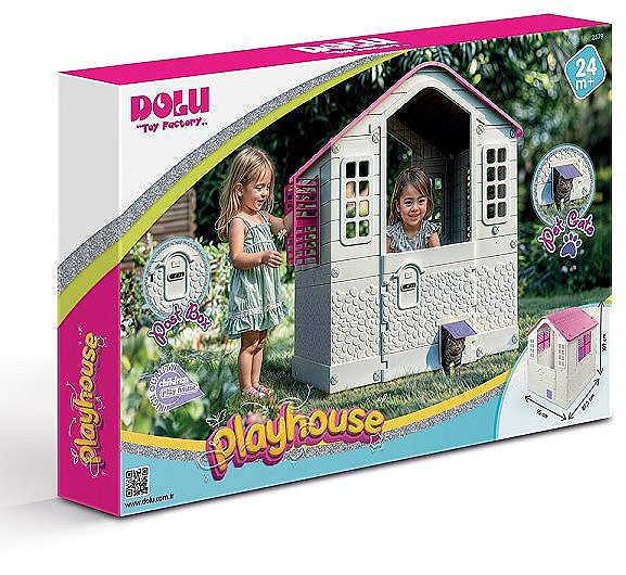 Dolu Garden Playhouse white-pink.