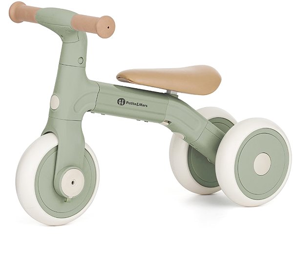 PETITE&MARS Bingo 3-in-1 Multifunctional Tricycle - Sage Leaf.