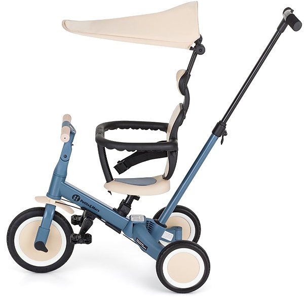 PETITE&MARS Turbo Plus 5in1 multifunctional tricycle Ocean Blue.