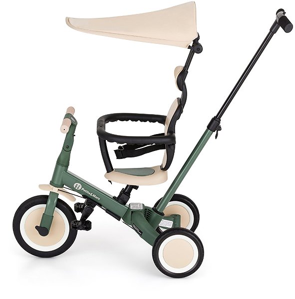 PETITE&MARS Turbo Plus 5in1 multifunctional trike in Misty Green.