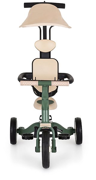 PETITE&MARS Turbo Plus 5in1 multifunctional trike in Misty Green.