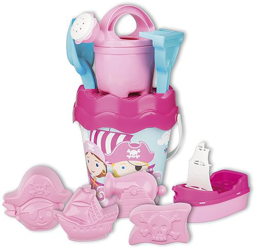 Sandspielzeug-Set Androni Piraten in Reisetasche rosa ...
