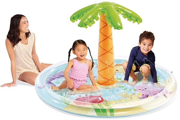 Intex Pool with Spray Palm Tree children's pool.