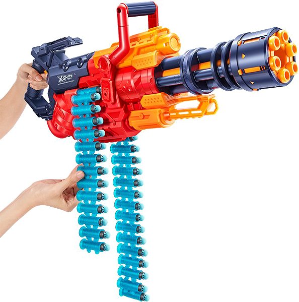 X-Shot Excel-Crusher Dart Blaster toy gun.