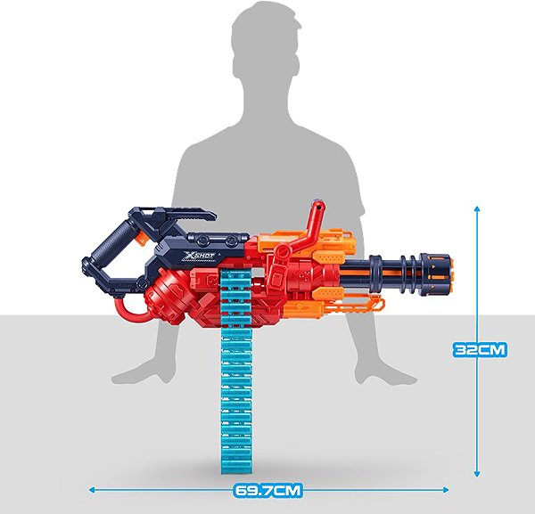 X-Shot Excel-Crusher Dart Blaster toy gun.