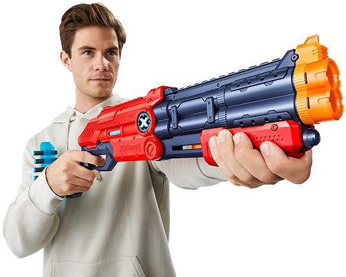 X-Shot Excel Vigilante double-barrelled rifle toy gun.