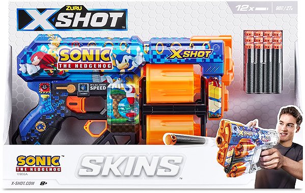 X-Shot Skins Sonic toy gun.