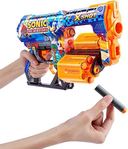 X-Shot Skins Sonic toy gun.