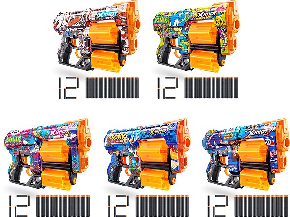 X-Shot Skins Sonic toy gun.